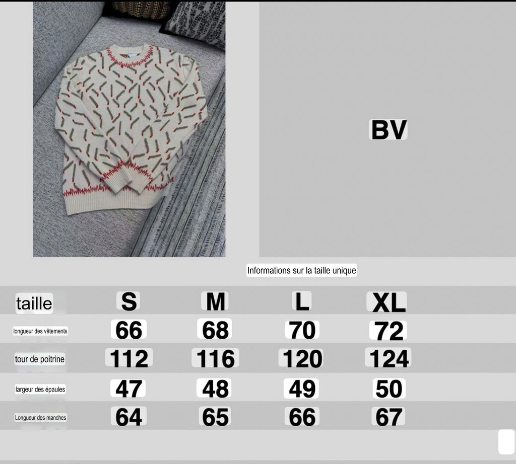 Pull Allumettes en Jacquard Bottega