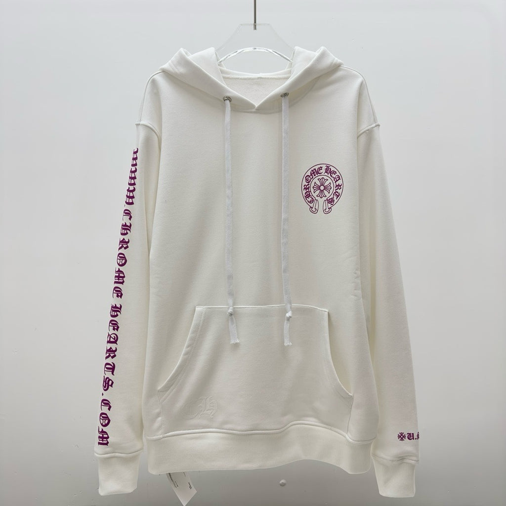 Sweat chrome rose / blanc
