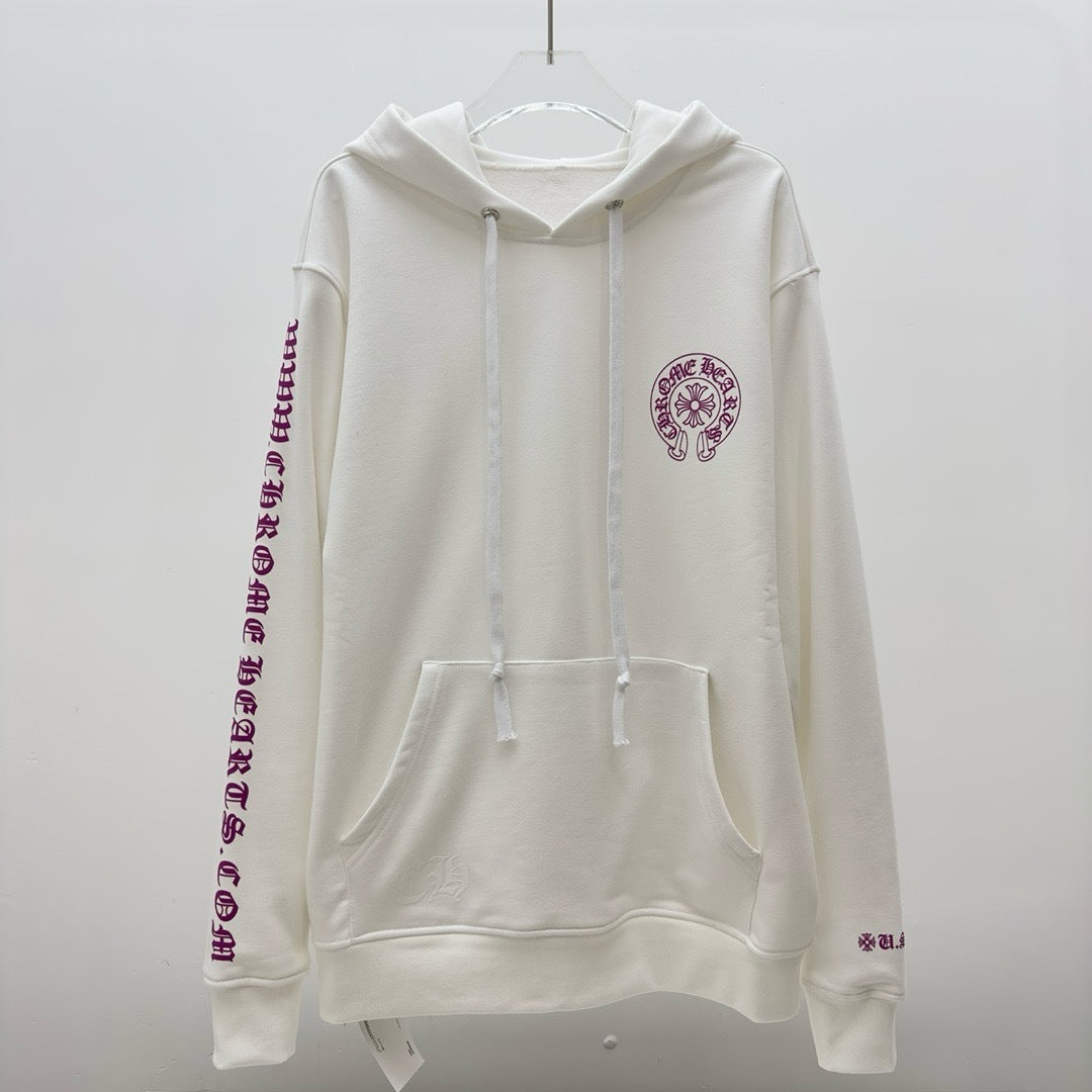Sweat chrome rose / blanc