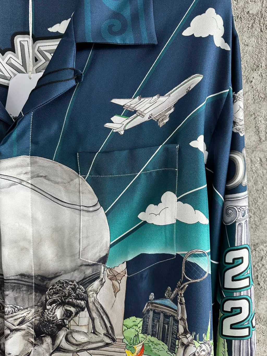 Casa B - Chemise en soie Le Temple du Sport