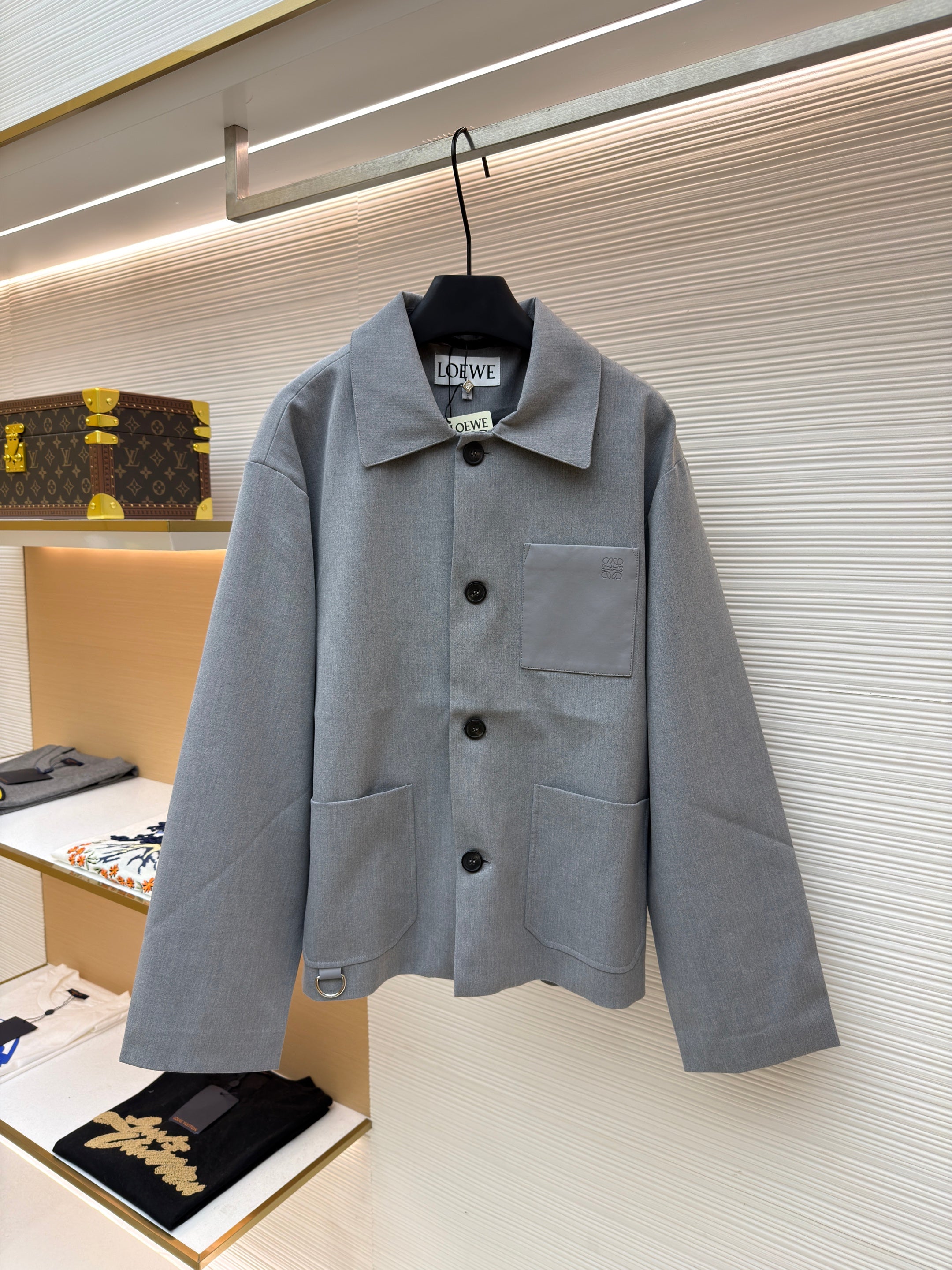 Cardigan en cachemire & laine utilitaire Loew