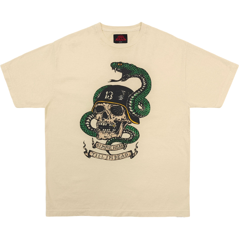 T shirt Beige Was-Was Python Green