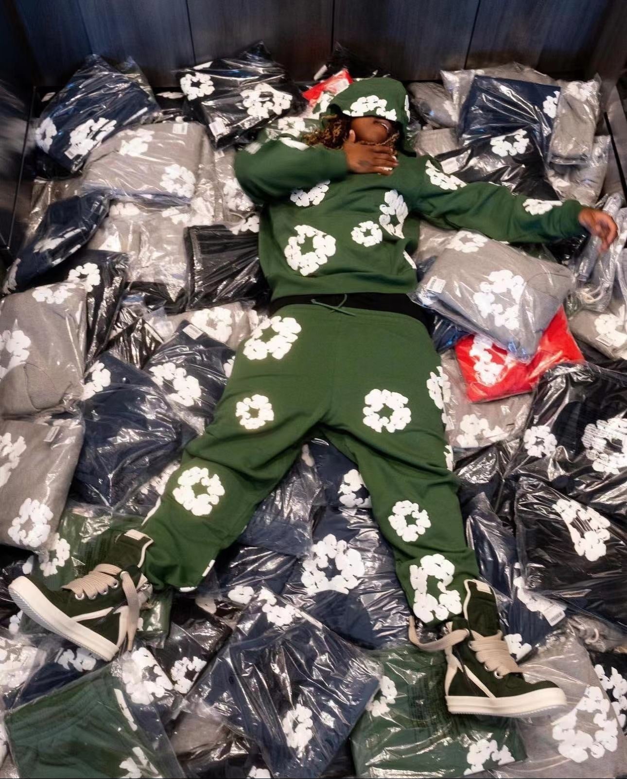 Pantalon Denim.Trs Green