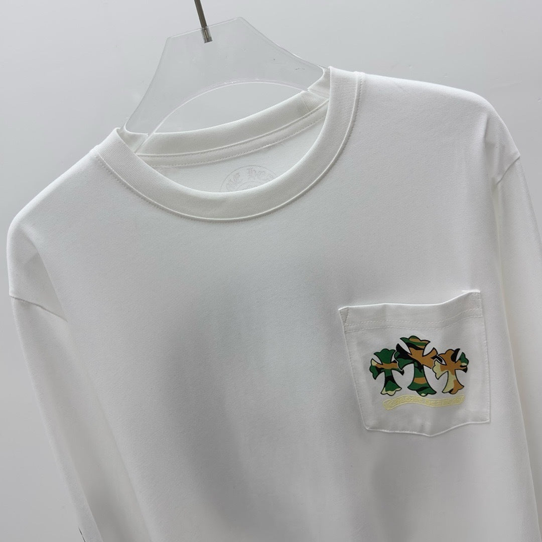 T shirt  Chrome white  fer military long sleeve