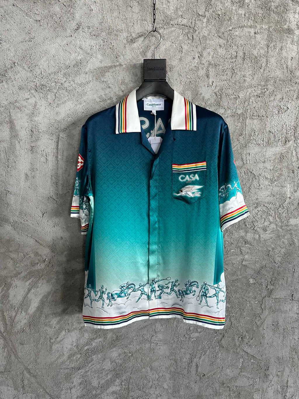 Casa B - Chemise en soie La Déesse du Stade