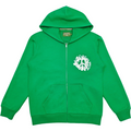 Gilet zippee imprime White and green