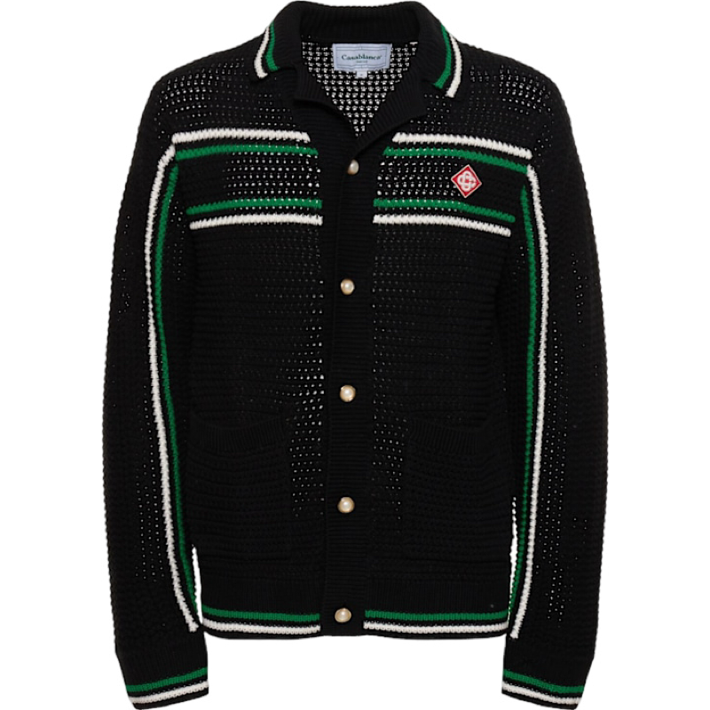 Casa B - Chemise Crochet Black / Verde