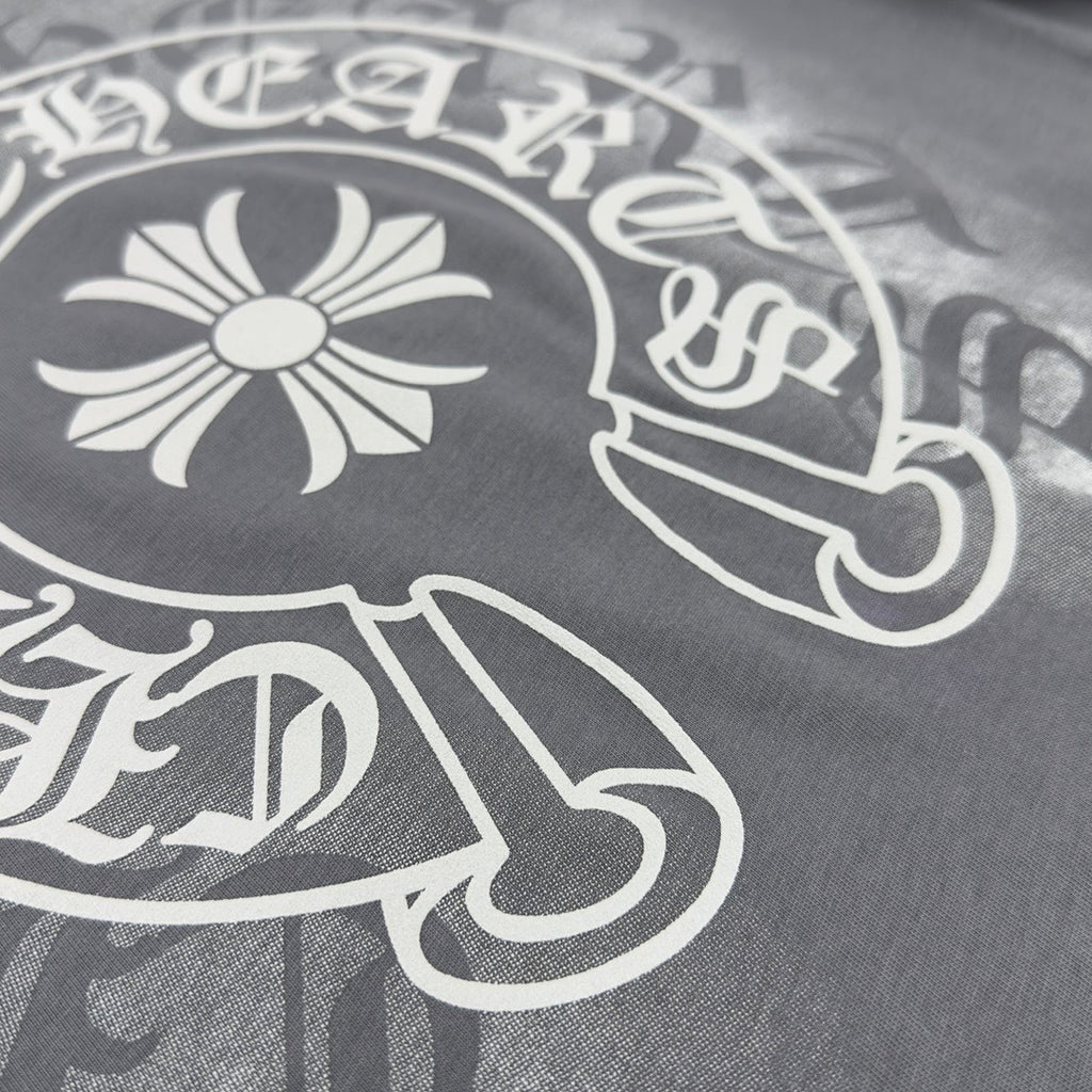 T shirt chrome Relief 3D PRINT Grey