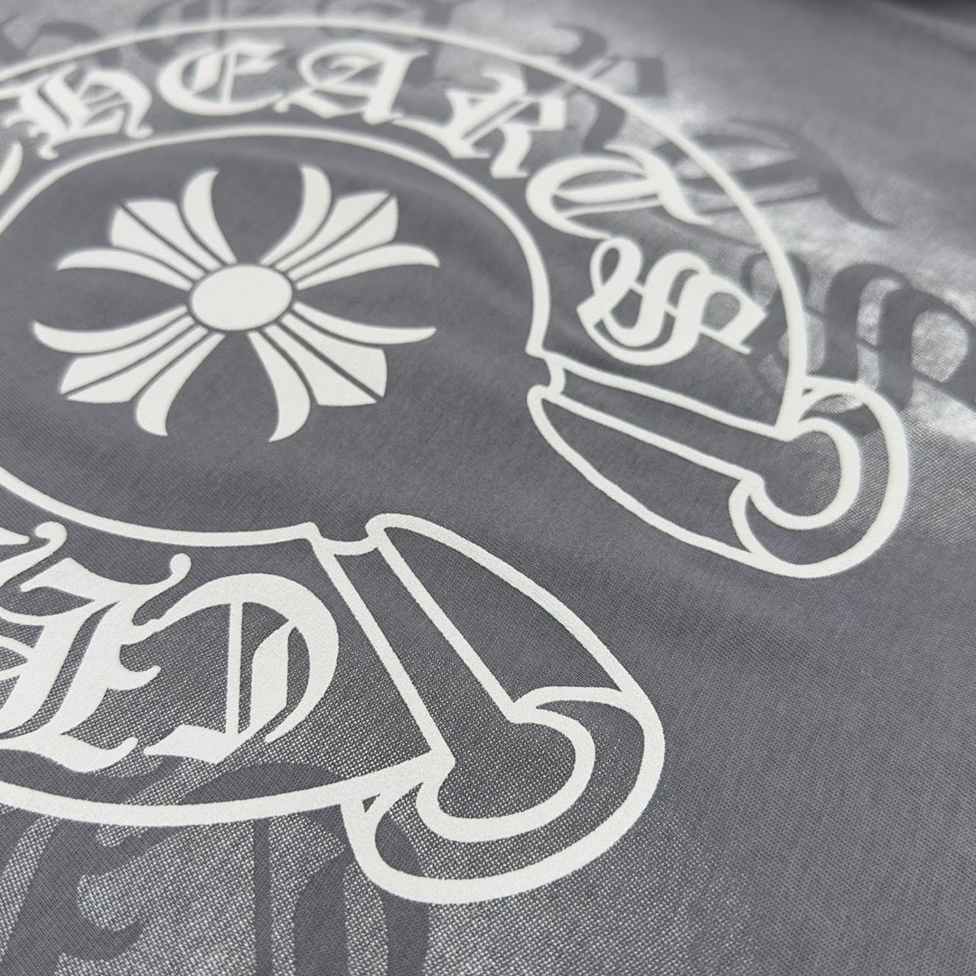 T shirt chrome Relief 3D PRINT Grey