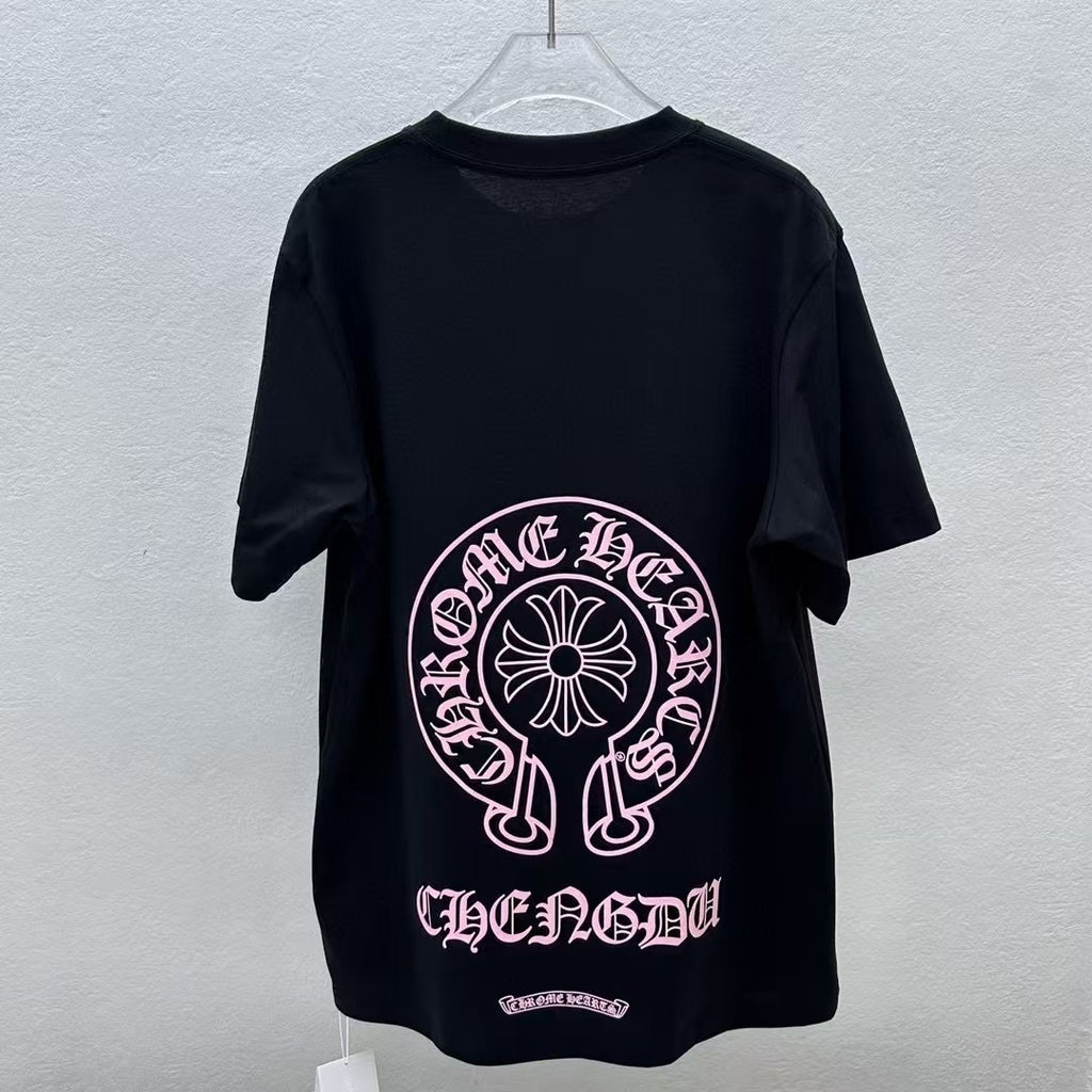 T shirt chrome croix pink