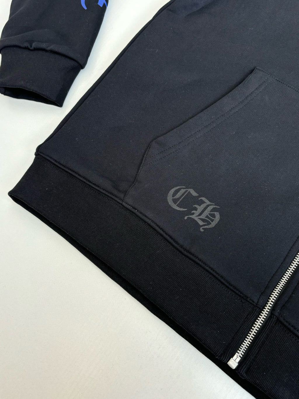 Veste chromé Noir & bleu