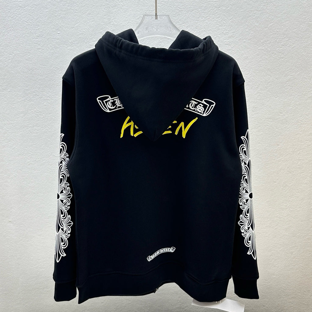 Gilet chrome noir / jaune