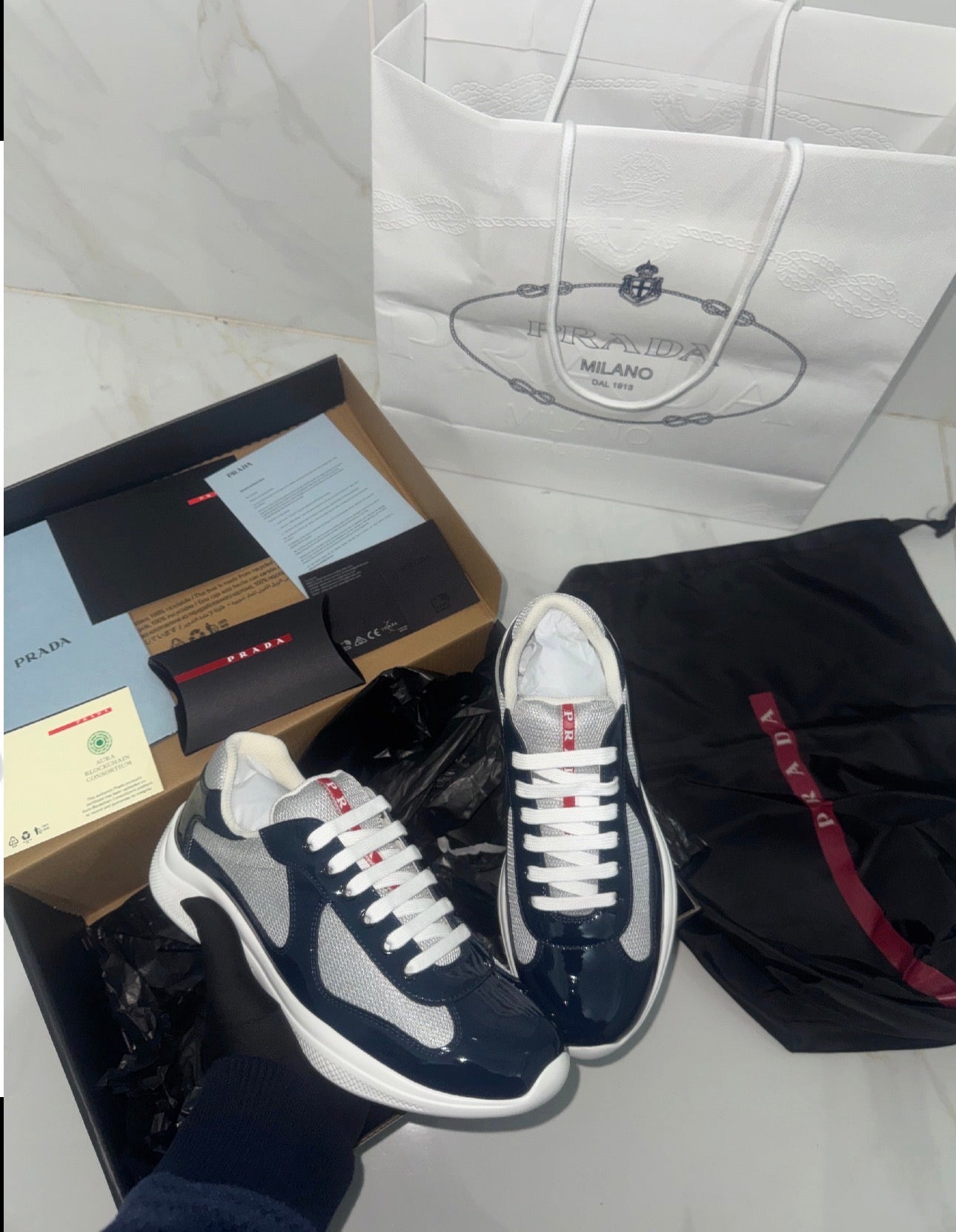 Sneakers america S Cup bleu nuit  V3S