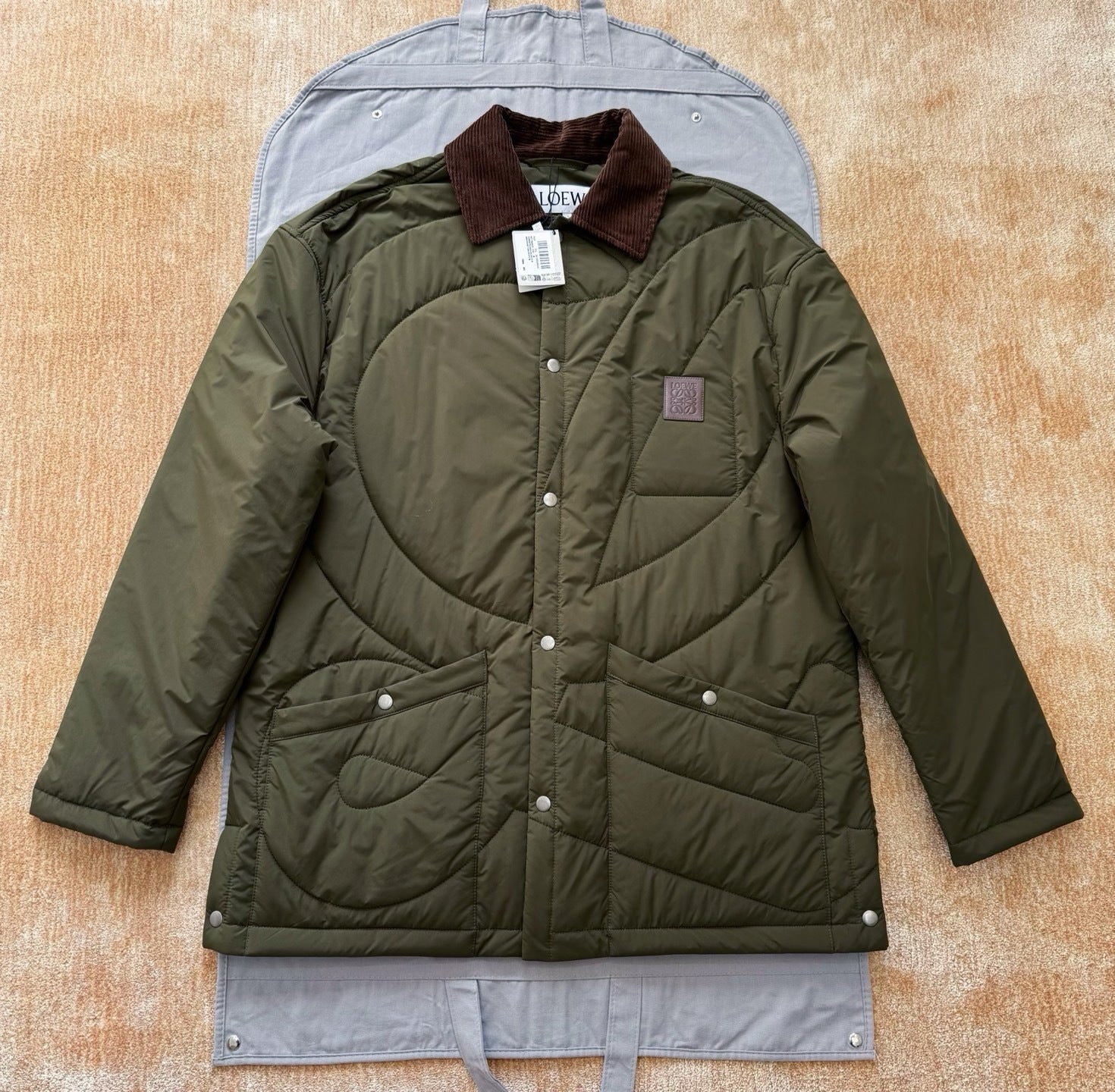 Loew logo patch Jacket Brown