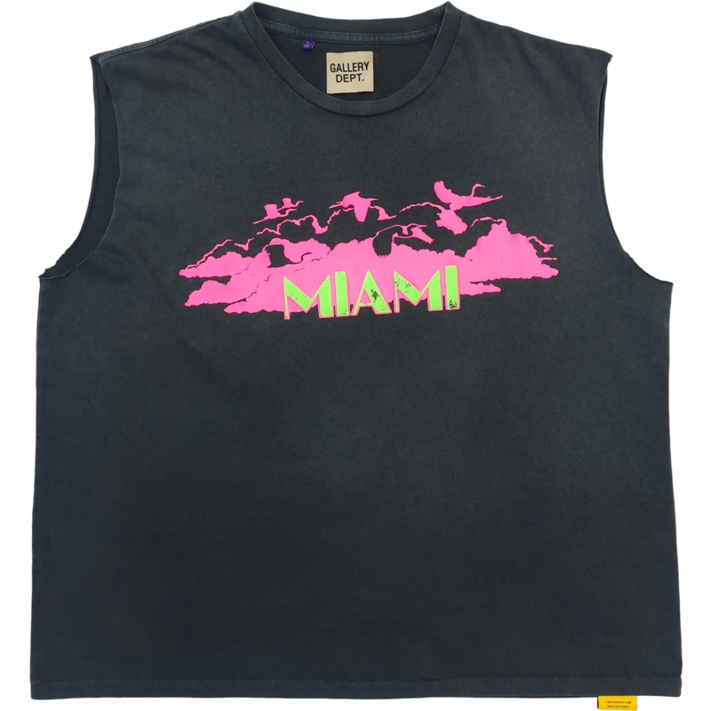 Débardeur gris  rose Miami Gallery