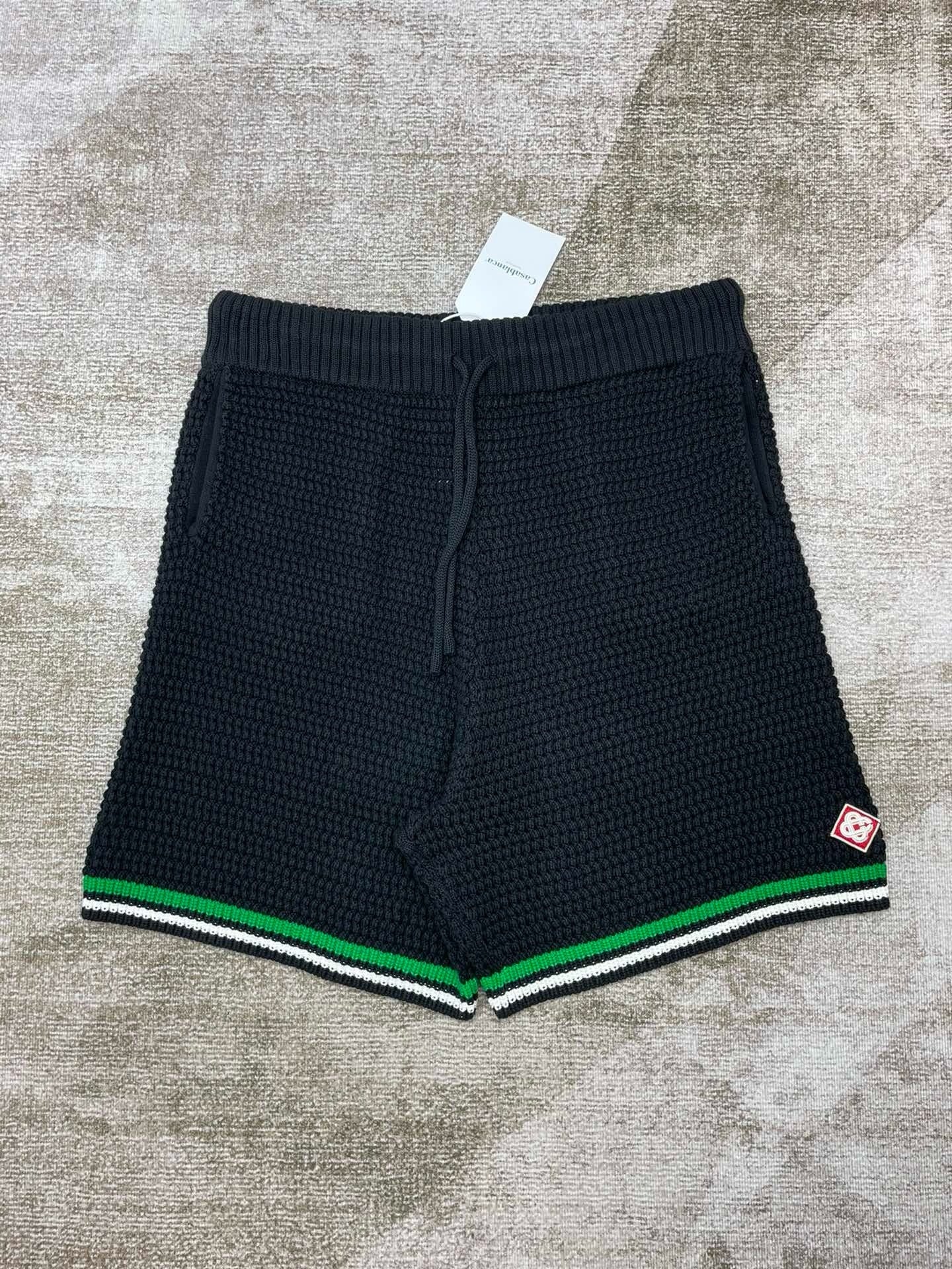 Casa B - Short crochet Black / Verde