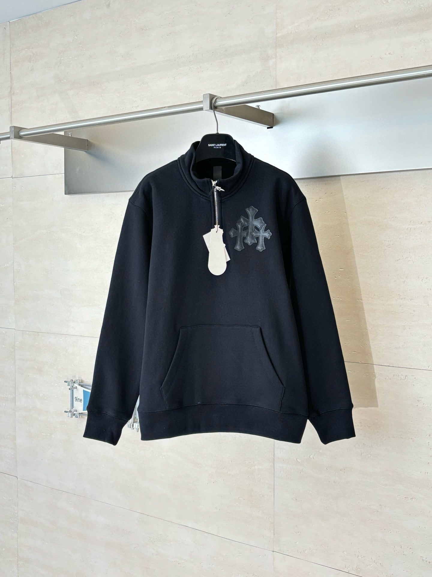 CHROME  Cemetery Cross quarter-zip sweatshirt