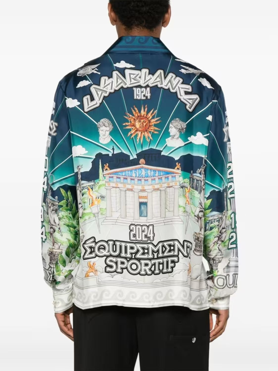 Casa B - Chemise en soie Le Temple du Sport