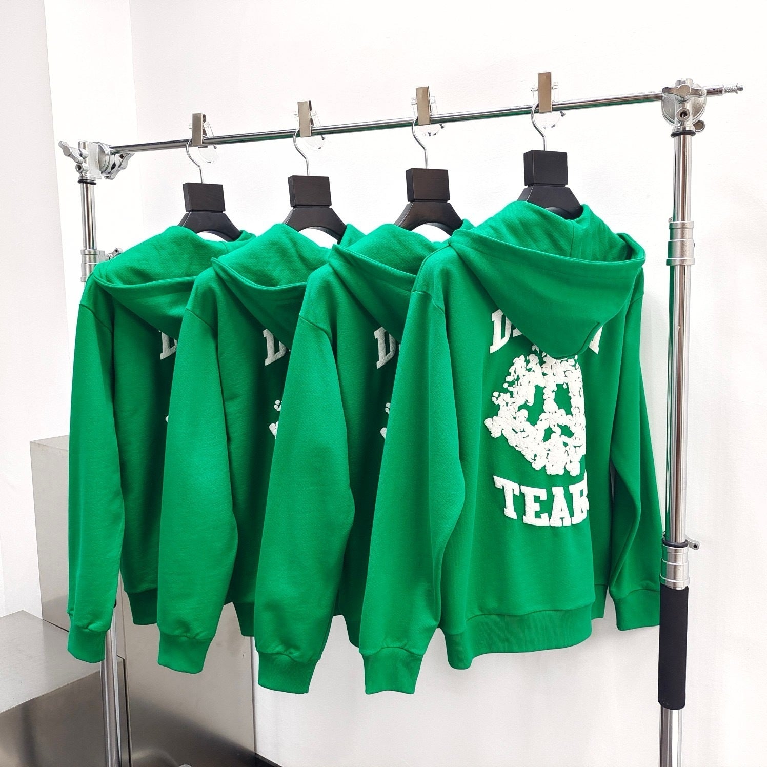 Gilet zippee imprime White and green