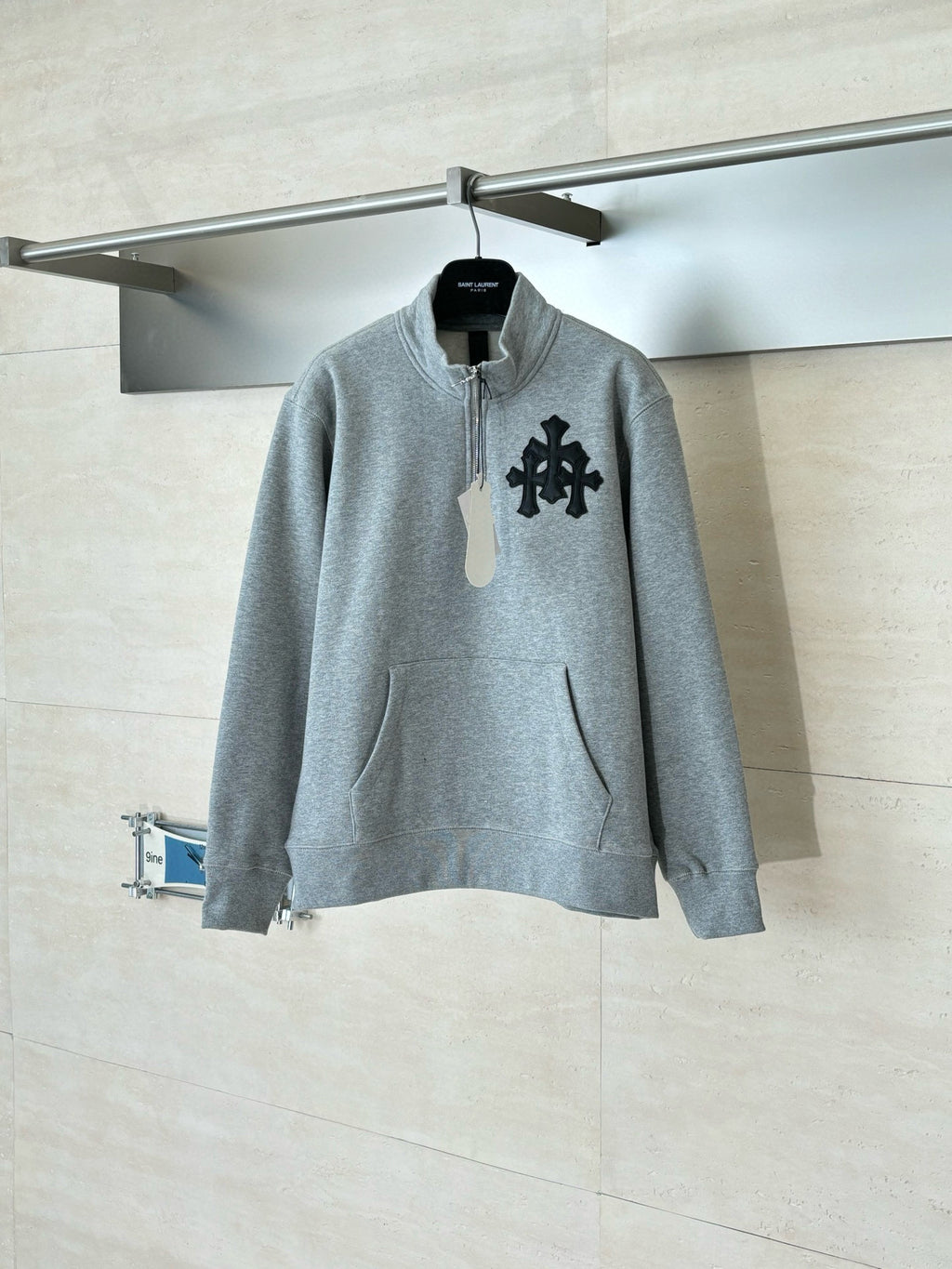 CHROME  Cemetery Cross quarter-zip sweatshirt