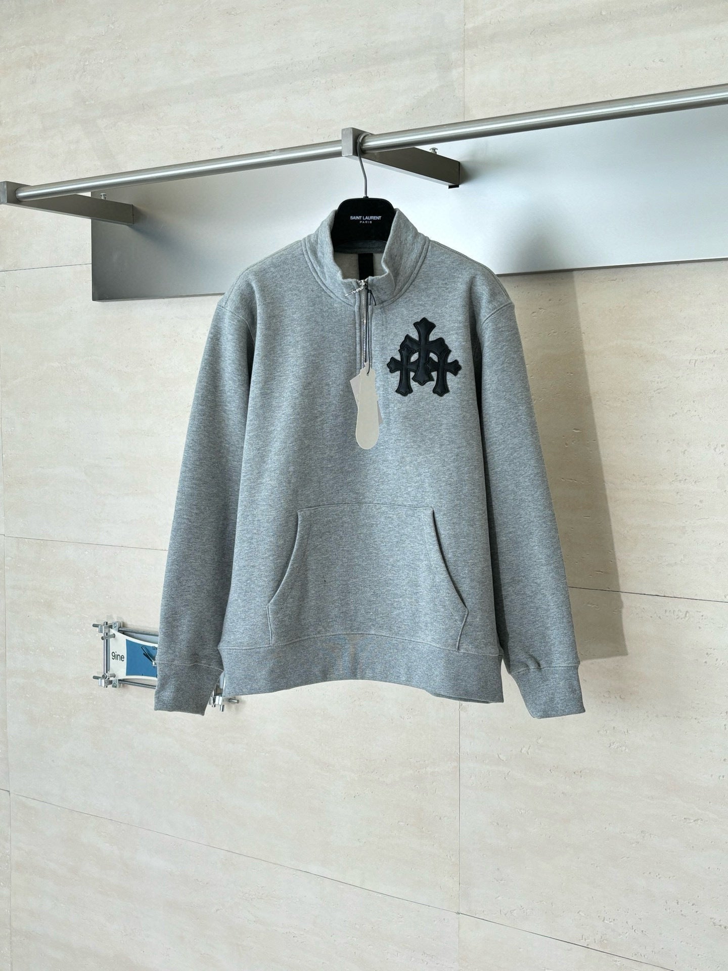 CHROME  Cemetery Cross quarter-zip sweatshirt