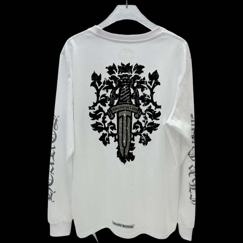 Chrome long sleeve  White Black