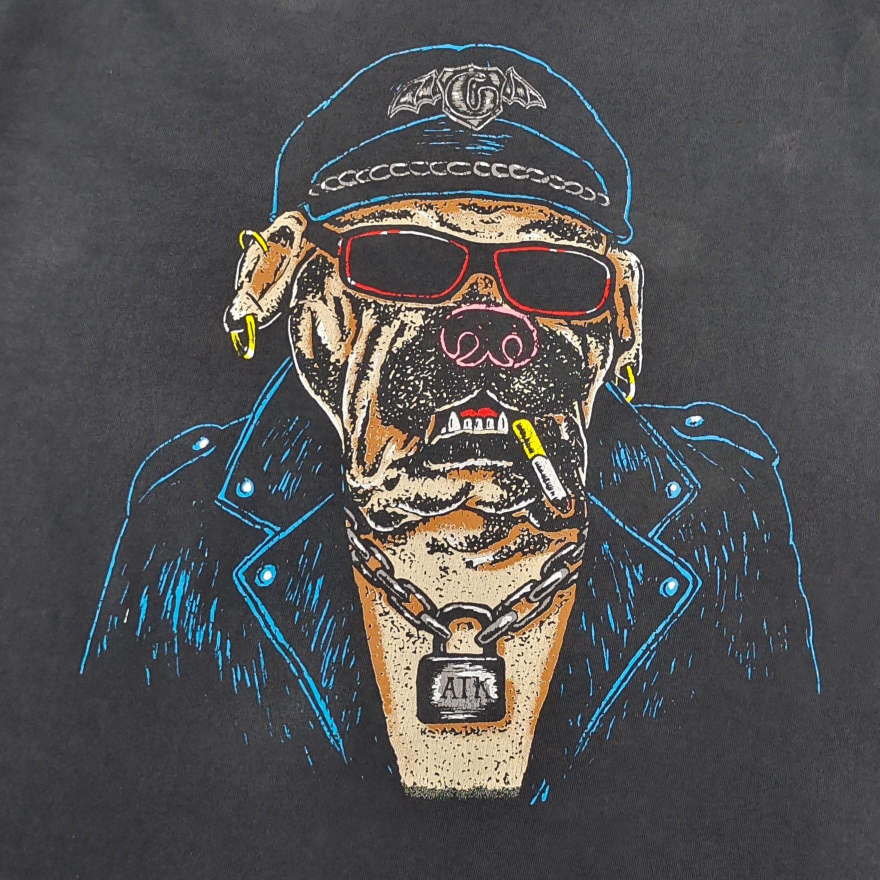 T shirt noir à gorilles GALLERY