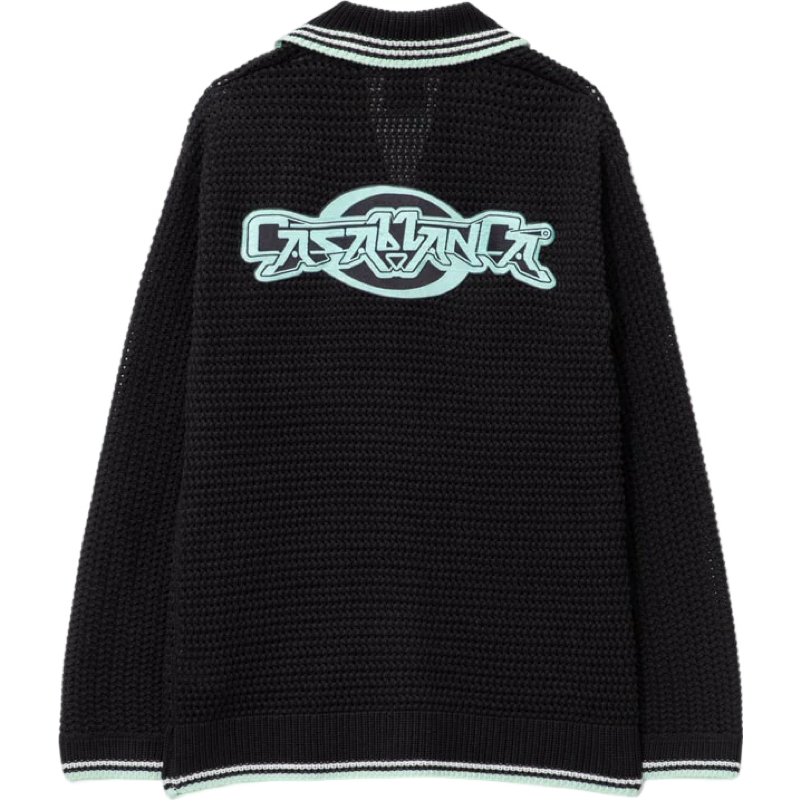 Casa B cardigan en maille à design côtelé