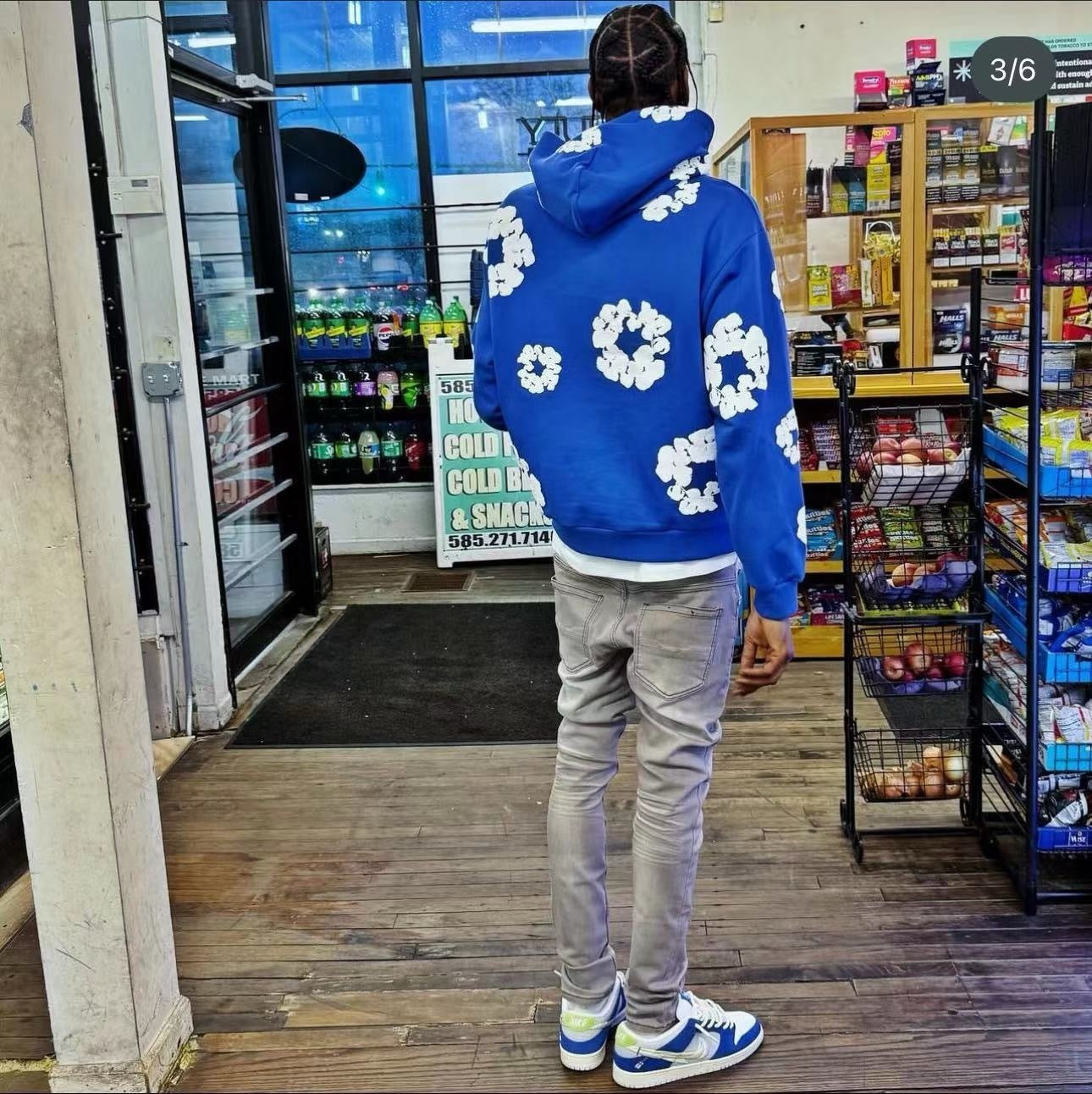 Sweat   DT TEARS bleu foncé