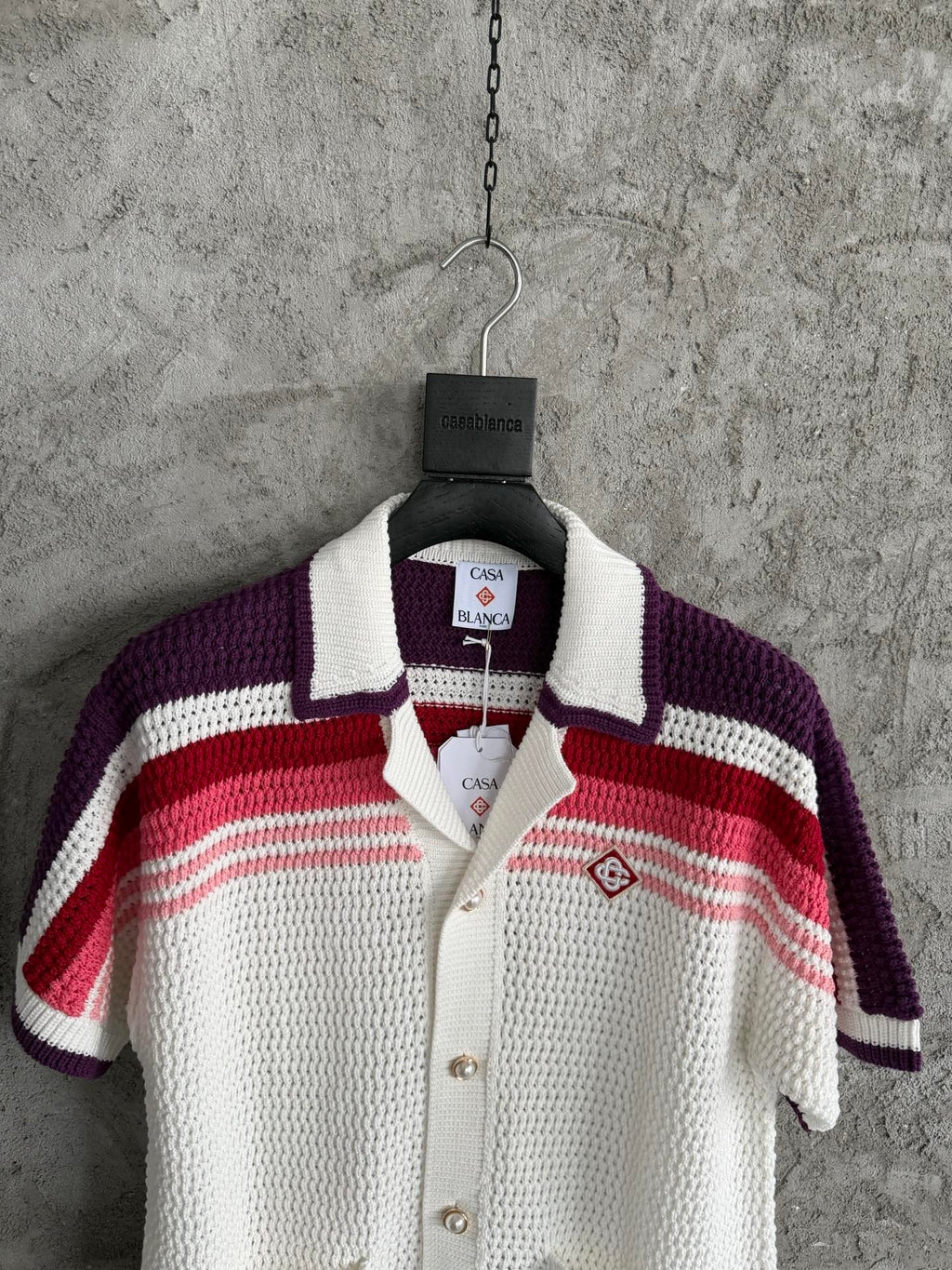Casa B - Chemise crochet rouge 2026