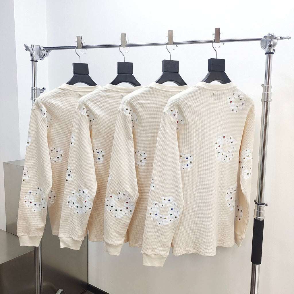 T shirt DTEARS beige gaufrée