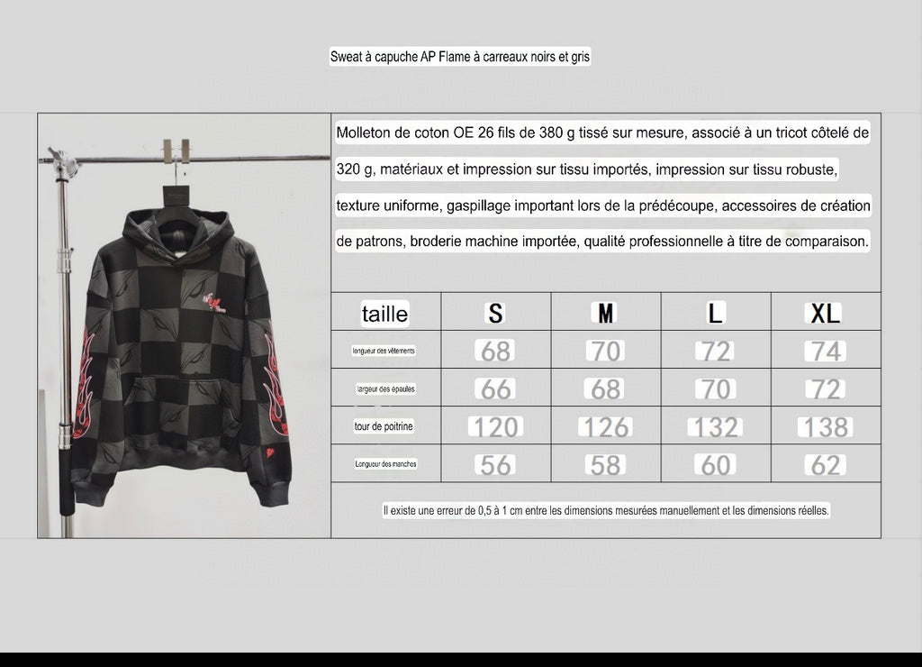 Sweat Capuche Chrome Flamme