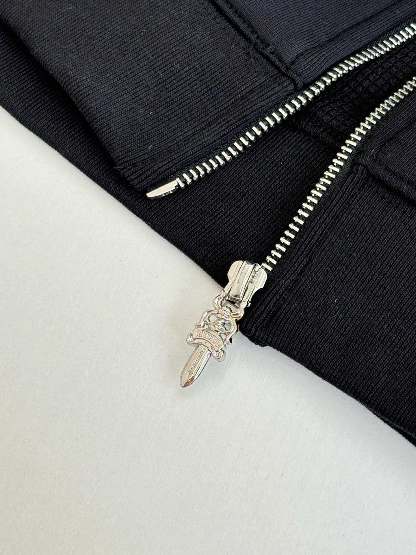 Veste chromé Noir & bleu