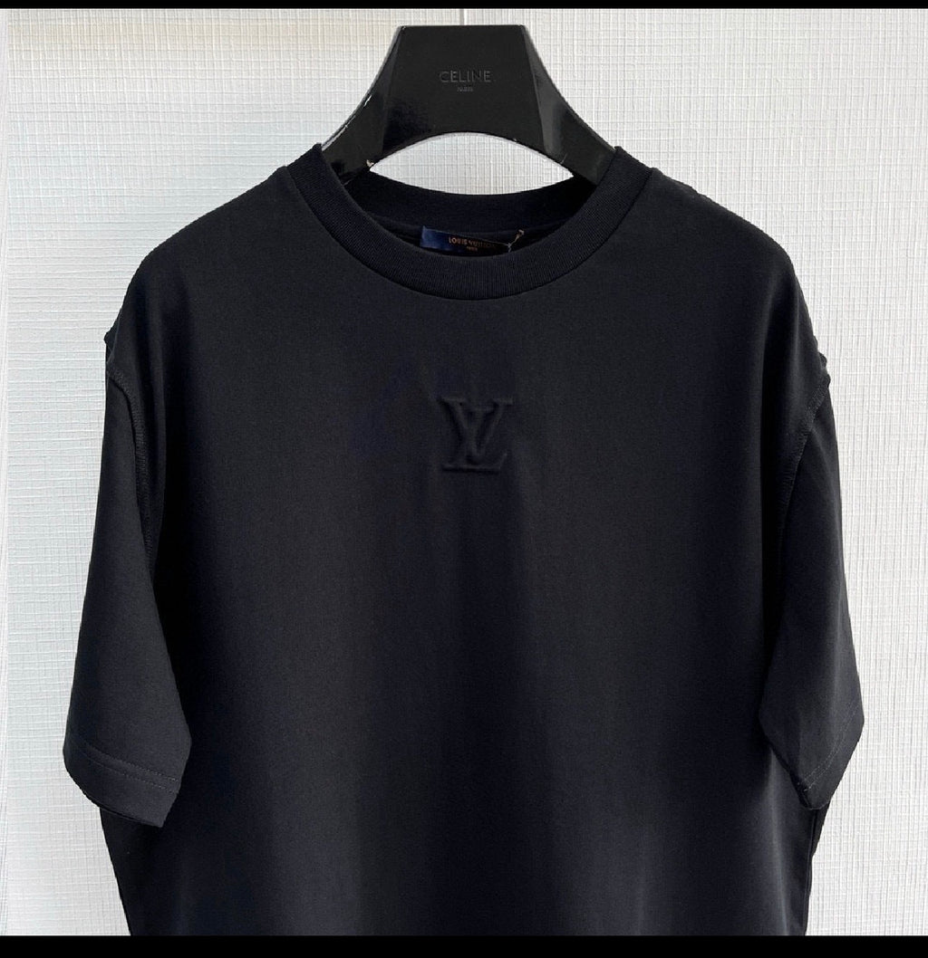 T shirt Lv 3D Logo noir