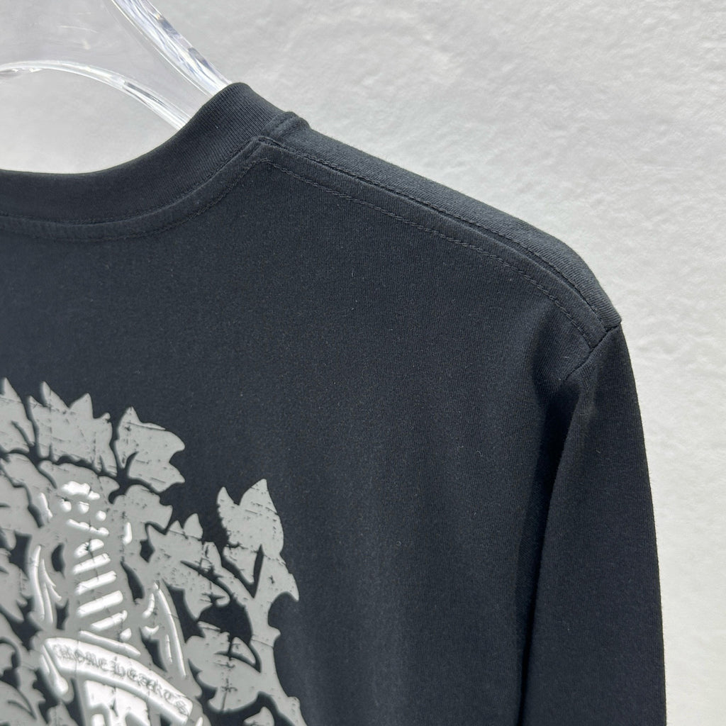 Chrome long sleeve black White