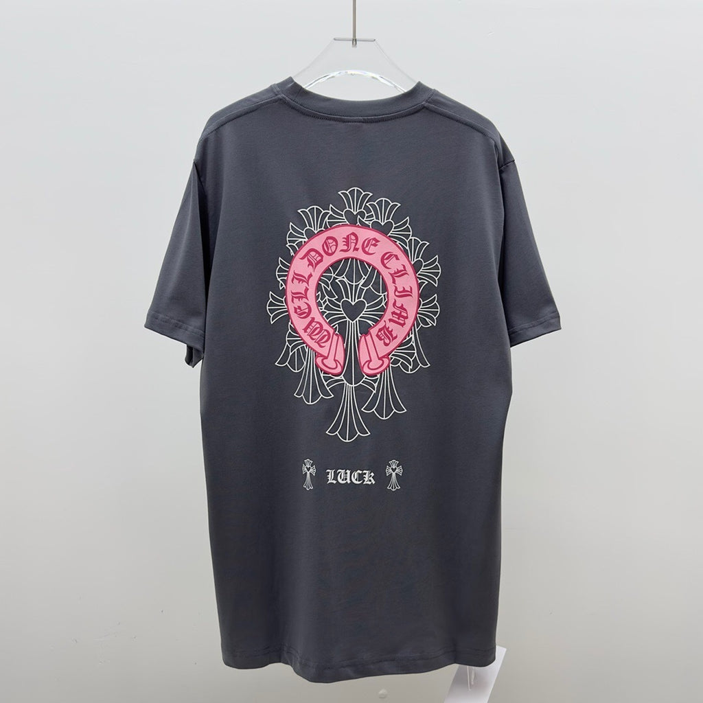 T shirt Chrome black Fer rosé