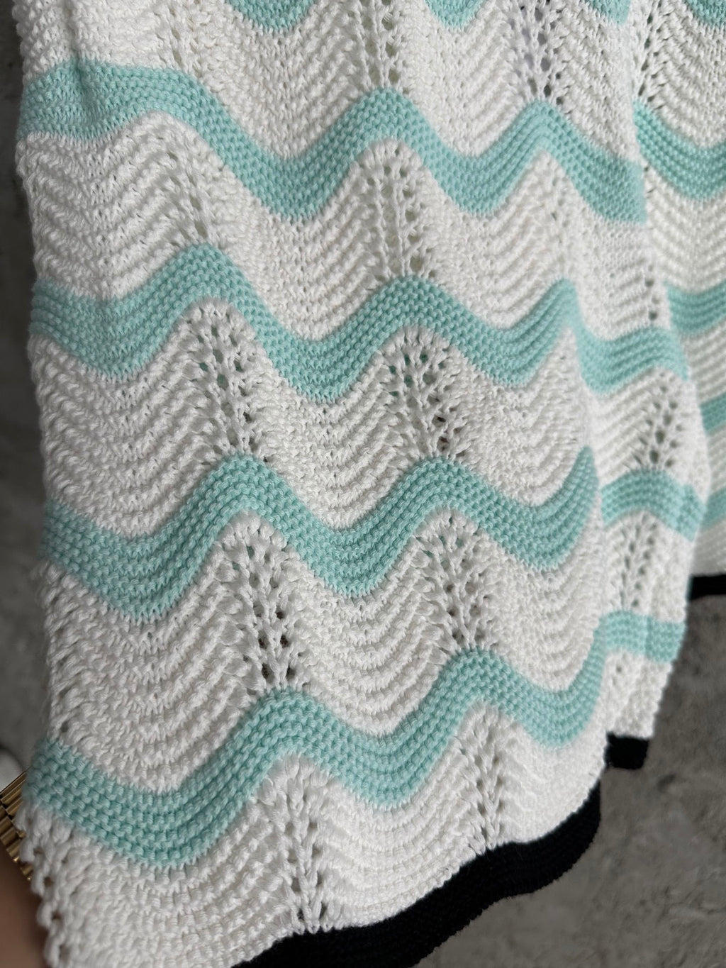 Casa B SHORT COTON CROCHETÉ GRADIENT WAVE