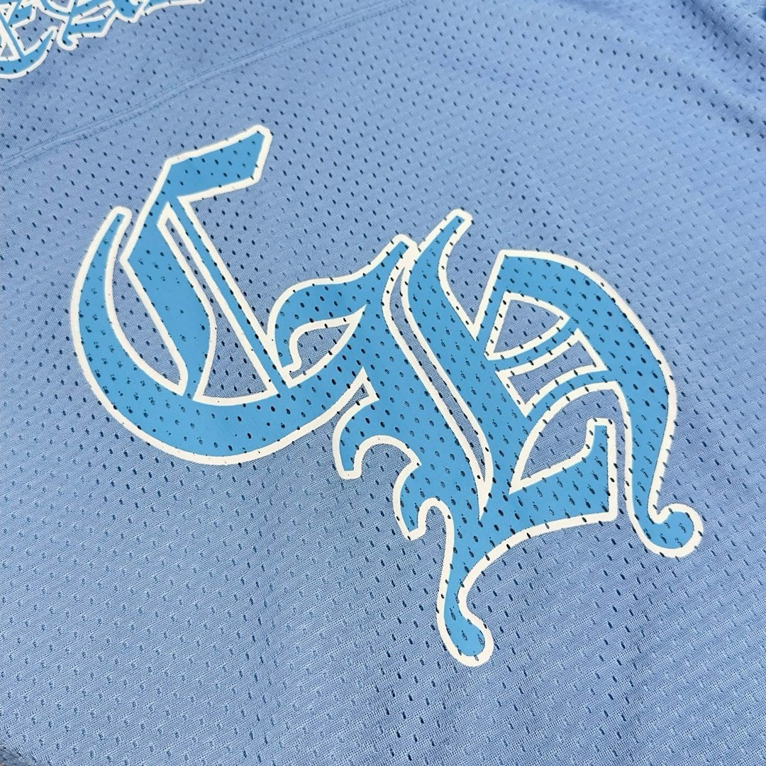 Baseball TEE - BLUE CHROME