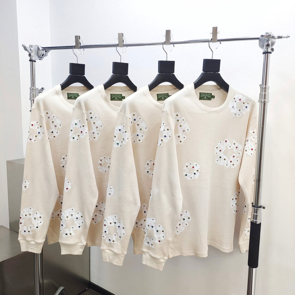 T shirt DTEARS beige gaufrée