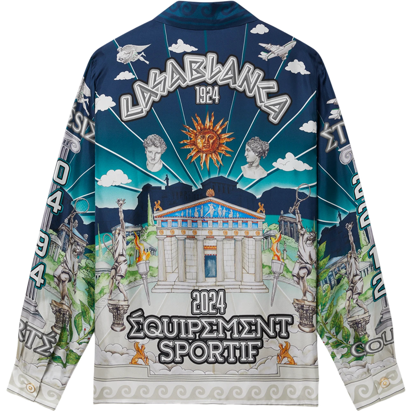 Casa B - Chemise en soie Le Temple du Sport