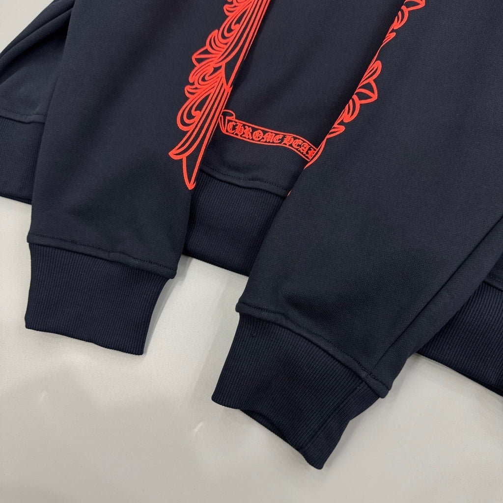 Sweat chrome noir / rouge