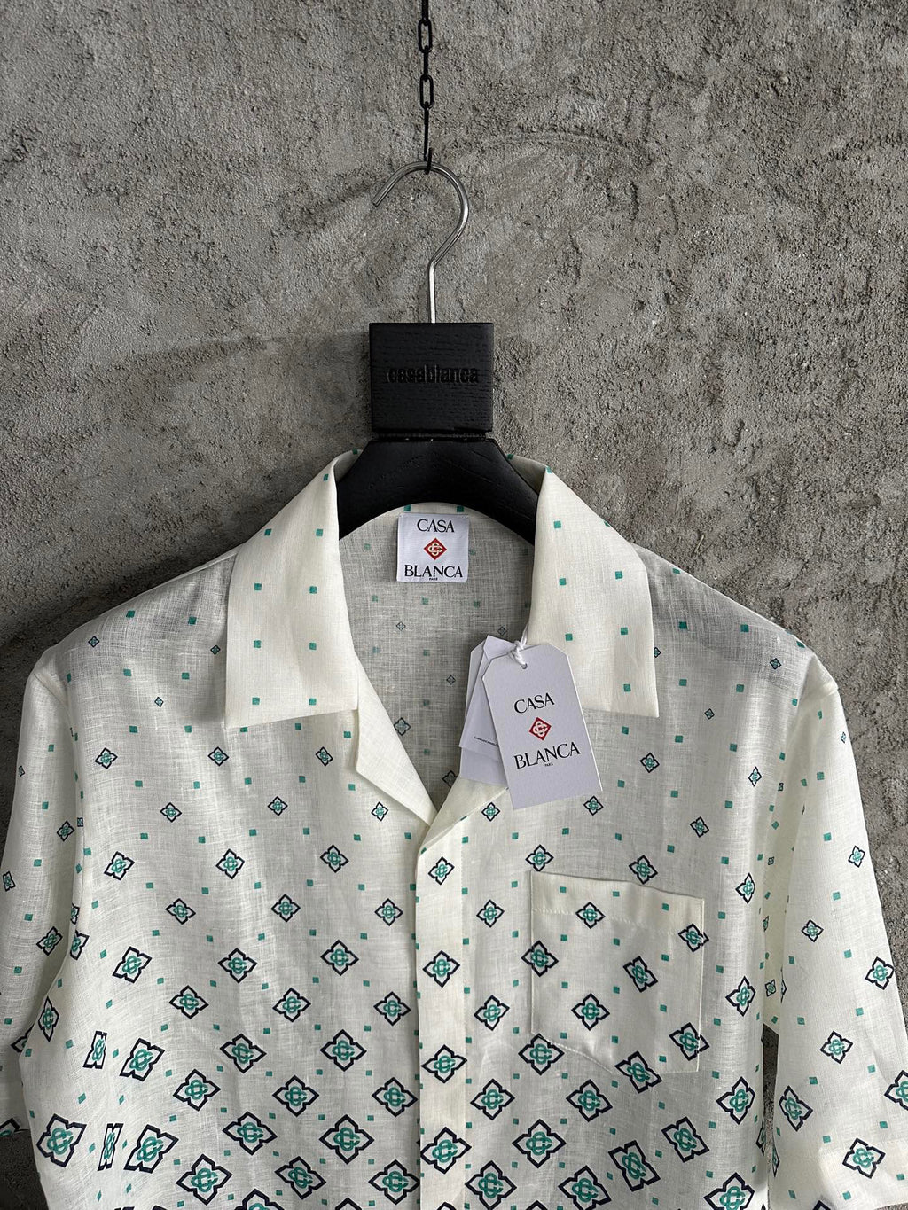 Casa B - Chemise à Manche courte soie Gradient Monogram