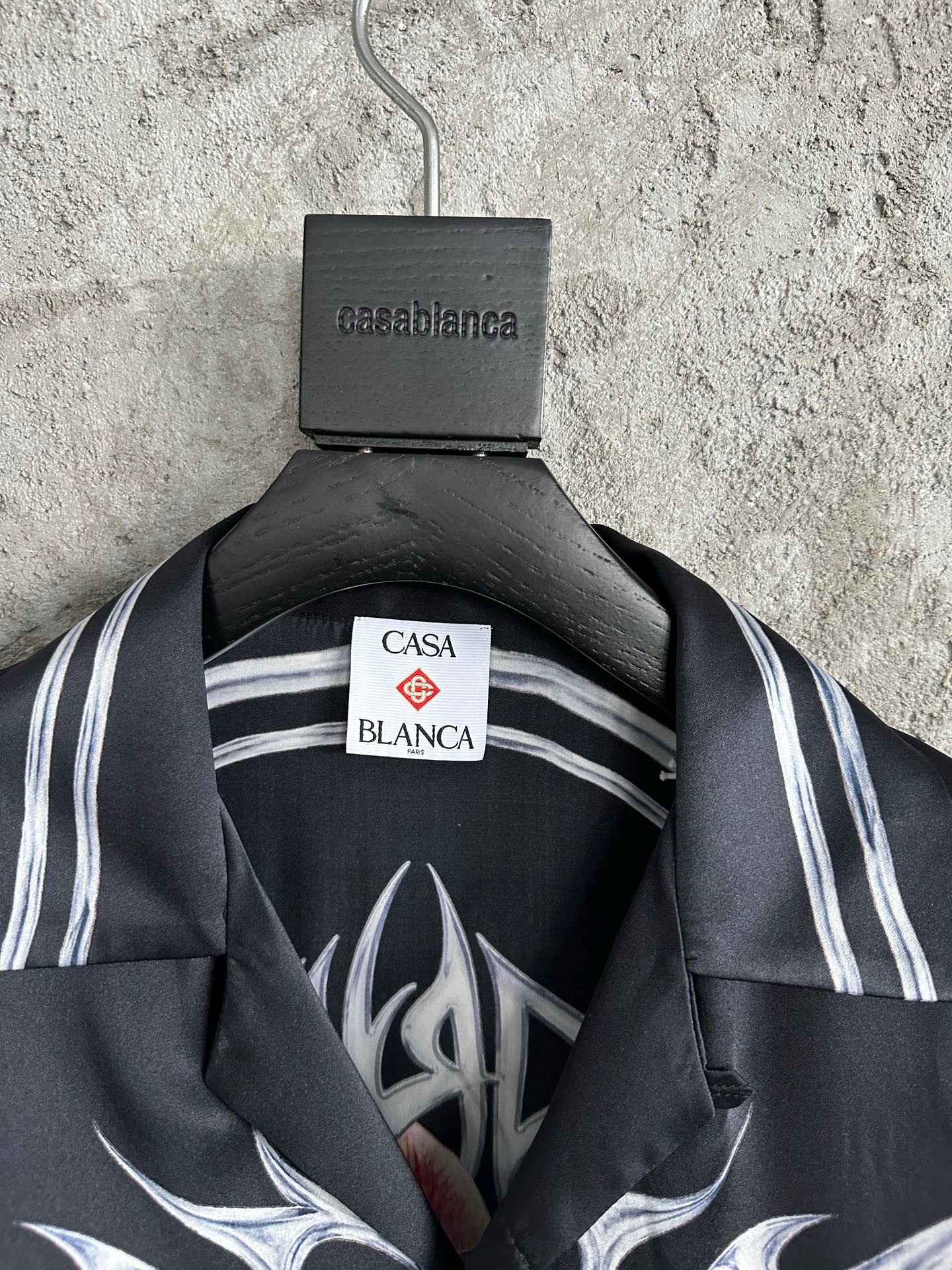 Chemise en soie Blade Imprimé Graphique Casa B