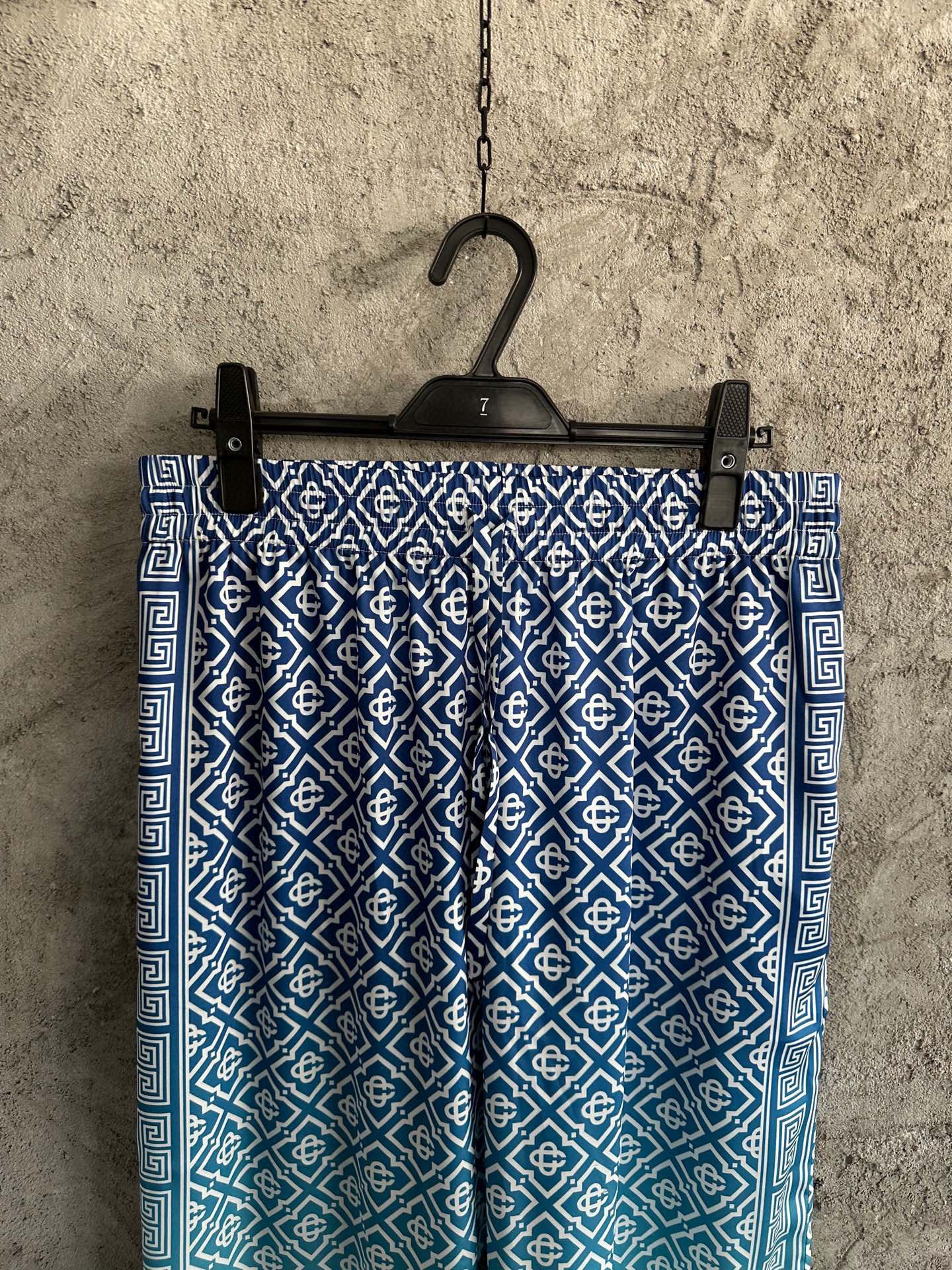 Casa B - Pantalons en soie Jacquard Gradient