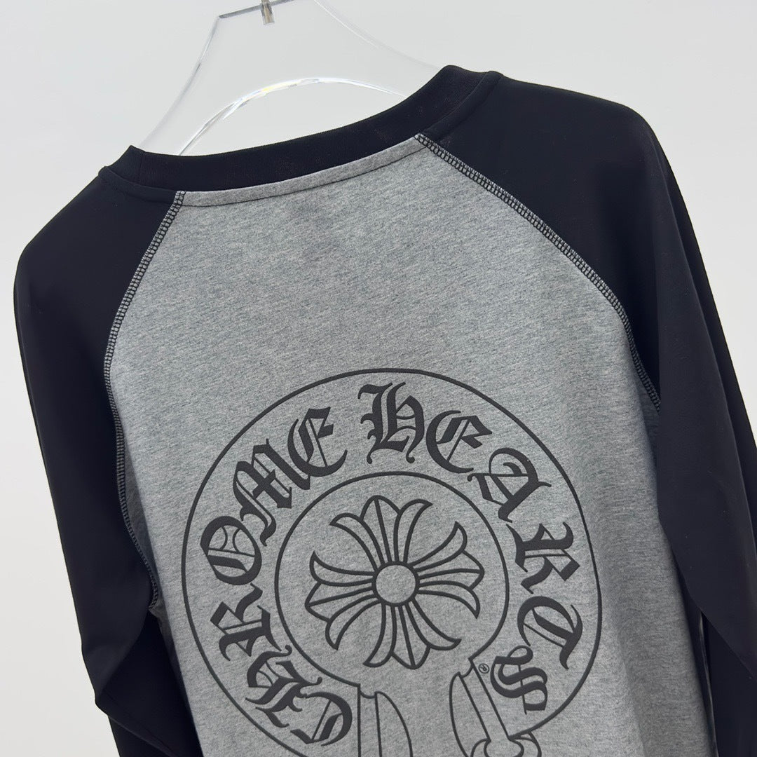 T shirt  Chrome Grey black   sleeve