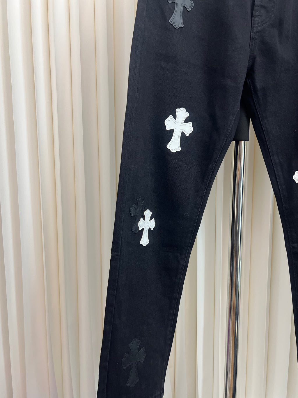 Jean Chrome noir / grey croix