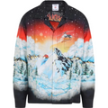 Casa B Chemise en soie à Motif scène de ski