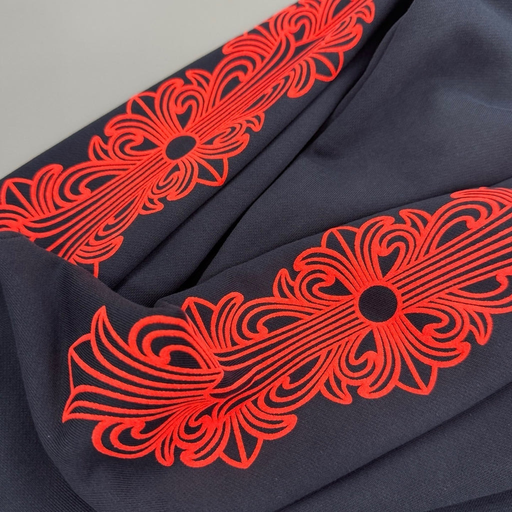 Sweat chrome noir / rouge