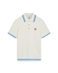 Polo Casa B / Baby blue appliqué à boucle