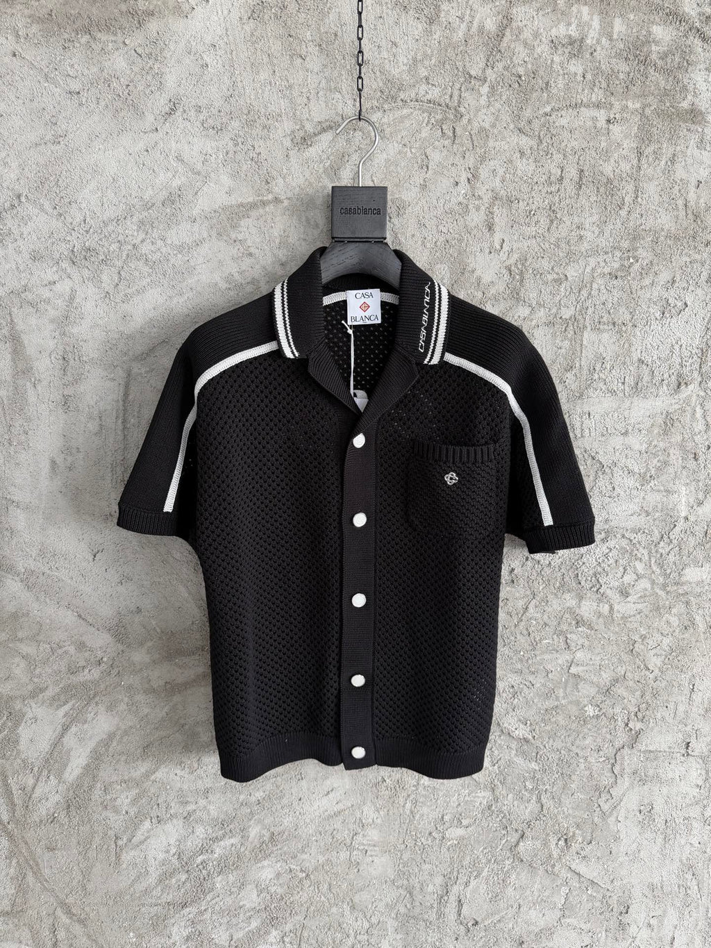 Casa B - Chemise crochet black 2026